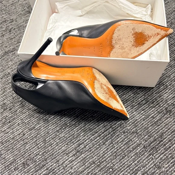 Celine Black Leather Heeled Boots - Picture 3 of 4